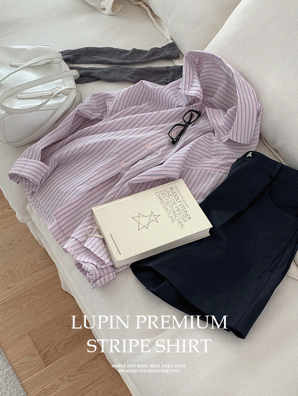 루핀 프리미엄 스트라이프 셔츠 - 2color